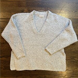 Gray fuzzy sweater